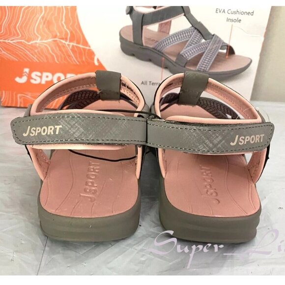 NEW JSport Women's KAIA Adjustable Strap Sports Sandal - Picture 7 of 9